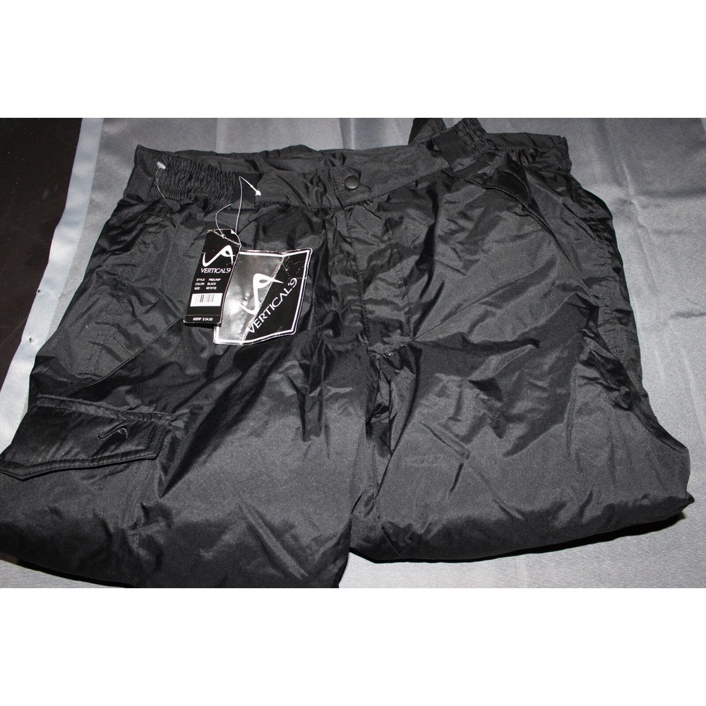 Vertical'9 Unisex Kids Medium Black Snow Pants